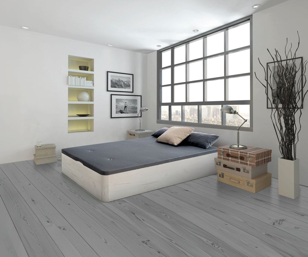 Canapé abatible Congo de madera reforzada hidrófuga de 30mm, arcón de 32,5cm y montaje incluido - Imagen 2