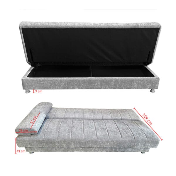 Sofá Cama Kenzo clic clac con arcón - Imagen 4