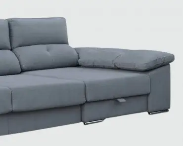 Sofá 3 metros chaise longue extensible Dondin reclinable y con estructura de pino - Imagen 4