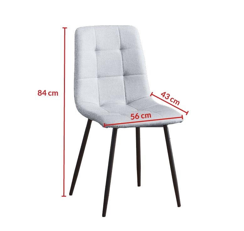 Juego de 6 sillas de diseño moderno Fender - Imagen 4