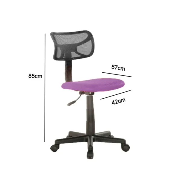 silla de oficina sof 06 medidas violeta