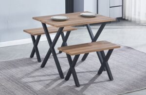 Conjunto de Mesa + 2 Taburetes Videl