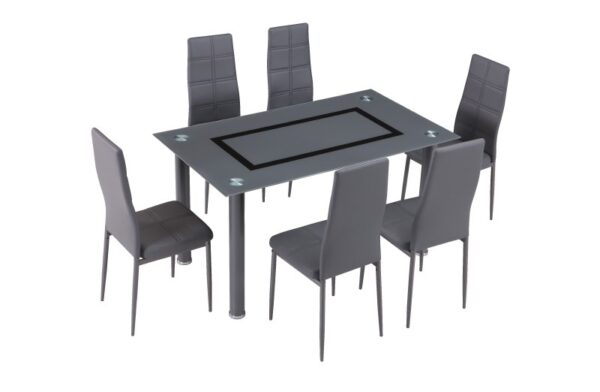 conjunto mesa y 6 sillas