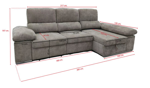 Chaise Longue Modelo Nadia - Imagen 6