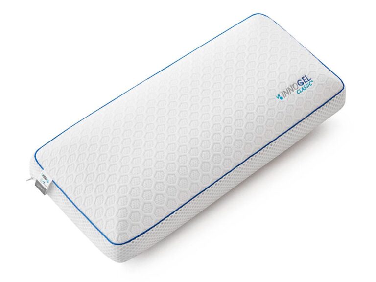 Almohada Innogel de viscoelástica con partículas de gel para un sueño fresco y cómodo.