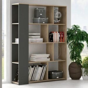 Estantería Soto de estilo nórdico, elegante y moderna, disponible en varios colores.