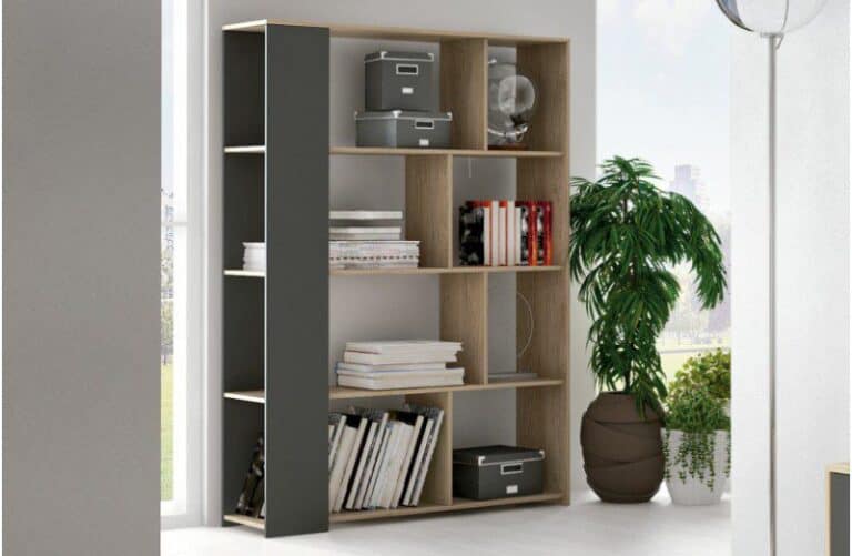 Estantería Soto de estilo nórdico, elegante y moderna, disponible en varios colores.