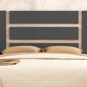 Elegante cabecero Monika 160cm con un vibrante diseño moderno que añade sofisticación a un dormitorio.