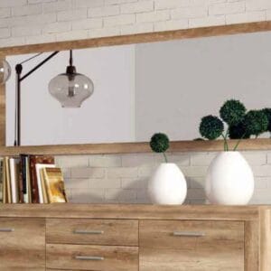 Espejo decorativo elegante Marco Espejo Texas con superficie reflectante para interiores.