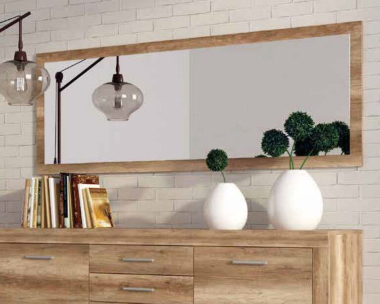 Espejo decorativo elegante Marco Espejo Texas con superficie reflectante para interiores.