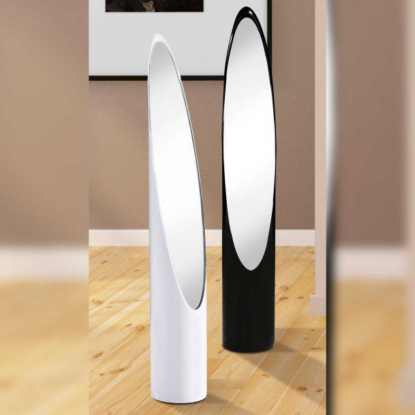 Pack de 2 espejos de pared Ural de pvc moderno para decoración de interiores.