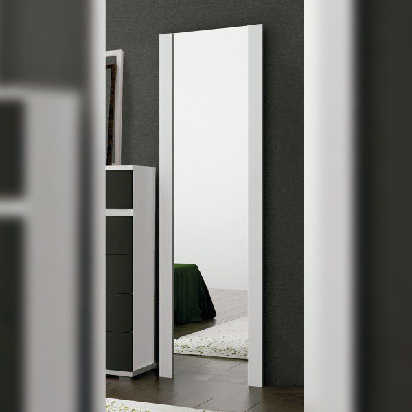 Mural decorativo blanco con luna cabra ideal para dormitorio moderno.
