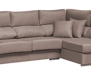 Amplio sofá rinconera Goya con asientos extraíbles extendidos y respaldos reclinables, ideal para un salón familiar de estilo moderno.