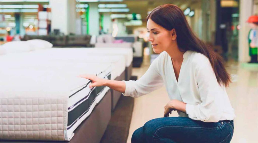 Elige colchones transpirables para personas calurosas con capa viscoelástica y diseño de alta ventilación.