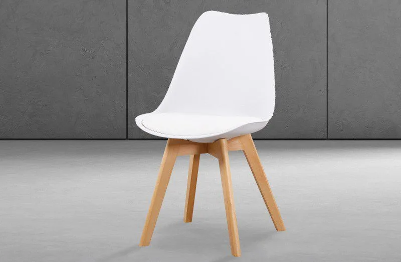 Pack de sillas con 4 unidades, ideal para las familias contemporáneas, disponible en color blanco y gris