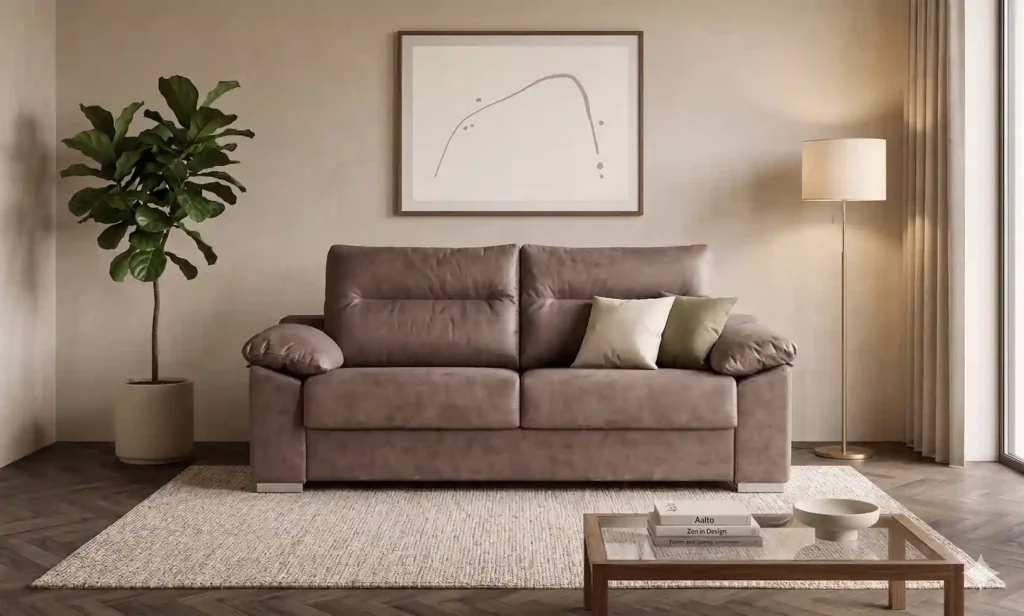 Comprar sofás cama online con sistema de apertura italiano ideal para salones amplios con entrada de luz natural