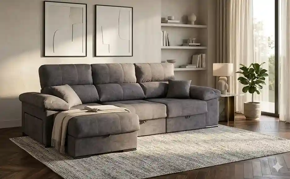 comprar Sofás cama online para salones de lujo con entrada de luz natural
