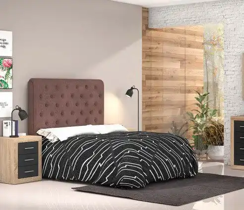 Modelos tapizados de cabeceros de cama para habitaciones de estilo adaptable, minimalismo cálido y habitaciones de lujo