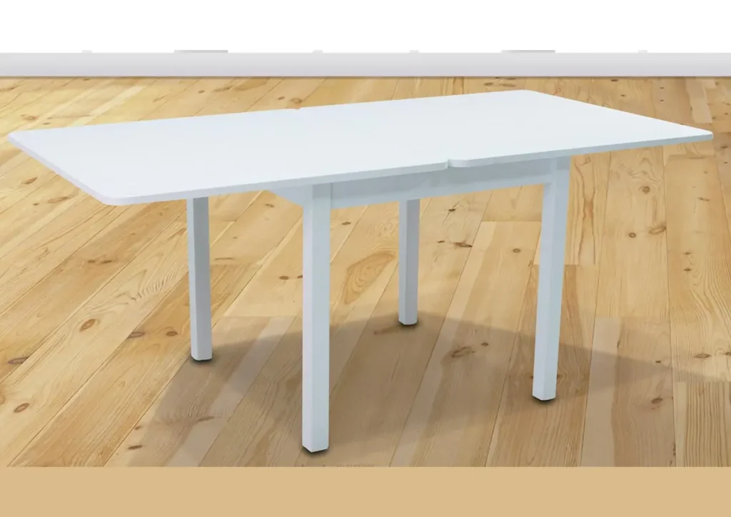 Mesas de comedor diseño Zora extensible tipo libro superficie de 90 a 180 cm