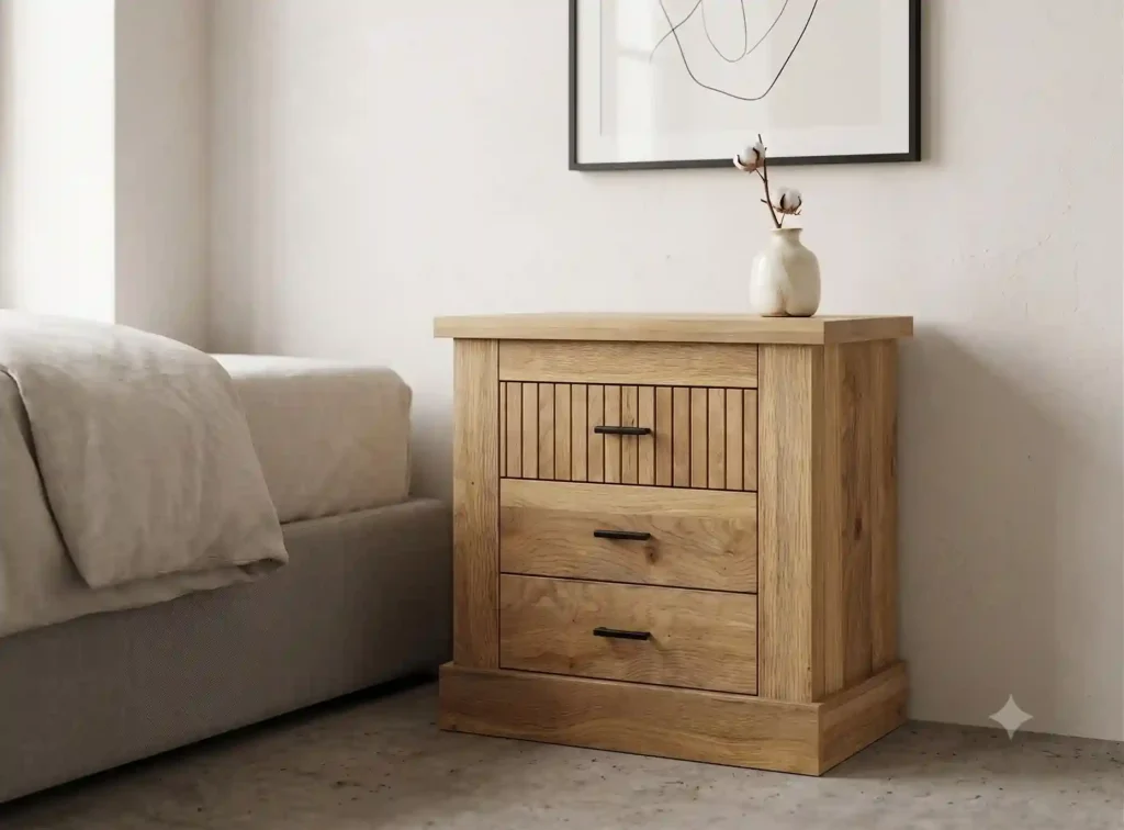 Mesitas de noche modelo Rapid con diseño elegante de líneas limpias y estilo contemporáneo