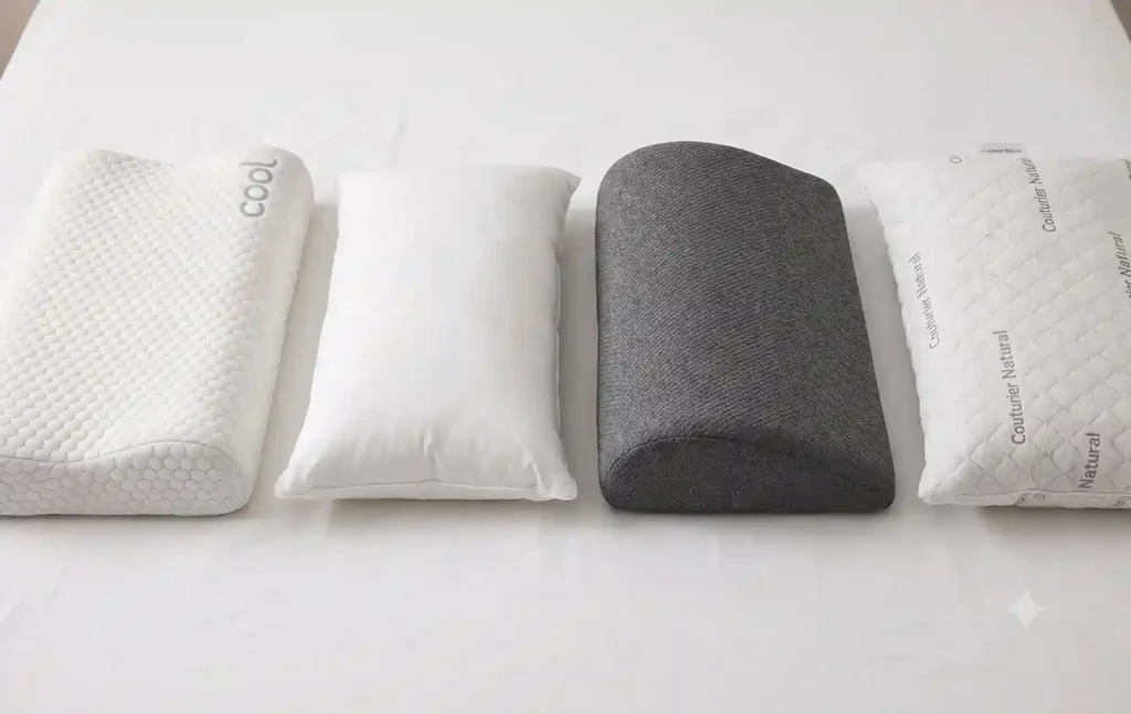 Almohadas visco, de fibra y con núcleo de gel