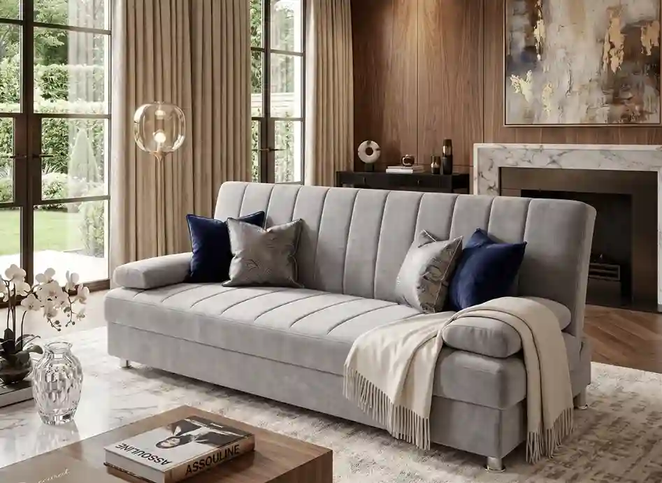 Encuentra los mejores sofás cama de apertura italiana, sistema clic clac o deslizante, para habitaciones minimalistas de lujo