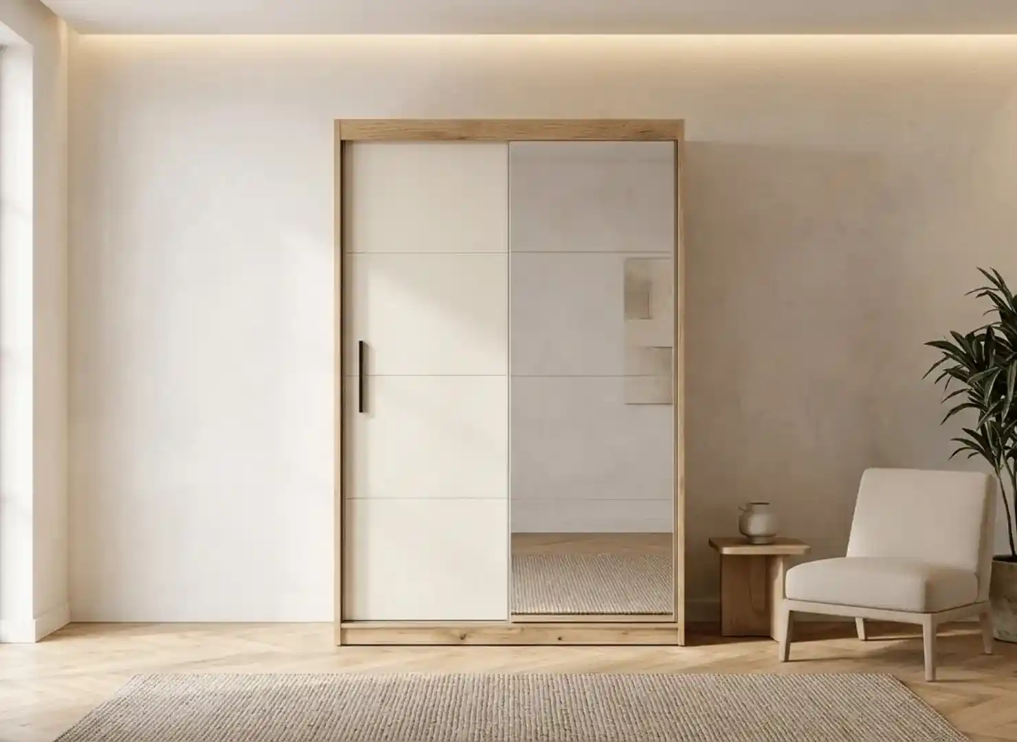 Mejores armarios con estilo moderno y minimalista, de 2 a 4 puertas y modelos con espejo en habitación elegante