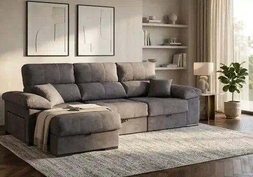 comprar Sofás cama online para salones de lujo con entrada de luz natural