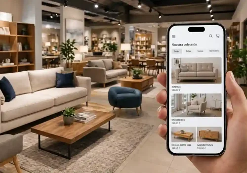 Comprar en tiendas de muebles online te permite acceder a los productos que necesitas desde tu celular