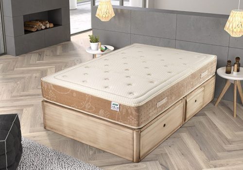 Colchon reversible de algodón orgánico, nucleo HR y viscoelástica