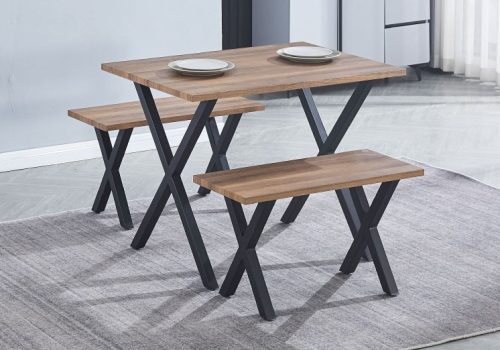 Conjunto de Mesa + 2 Taburetes Videl