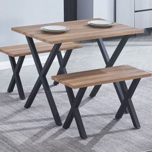 Conjunto de Mesa + 2 Taburetes Videl