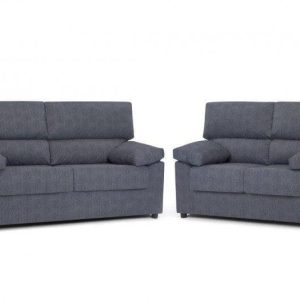 Conjunto de sofas Rubén 3+2 con estructura de madera de pino y diseño moderno desenfundable.