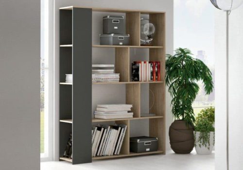 Estantería Soto de estilo nórdico, elegante y moderna, disponible en varios colores.